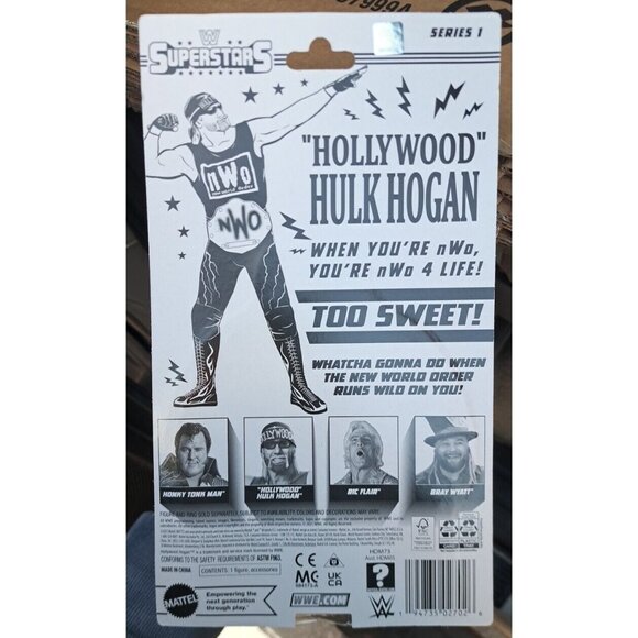 WWE Superstars Series 1 "Hollywood" Hulk Hogan Figure With nWo Gear - Picture 3 of 3